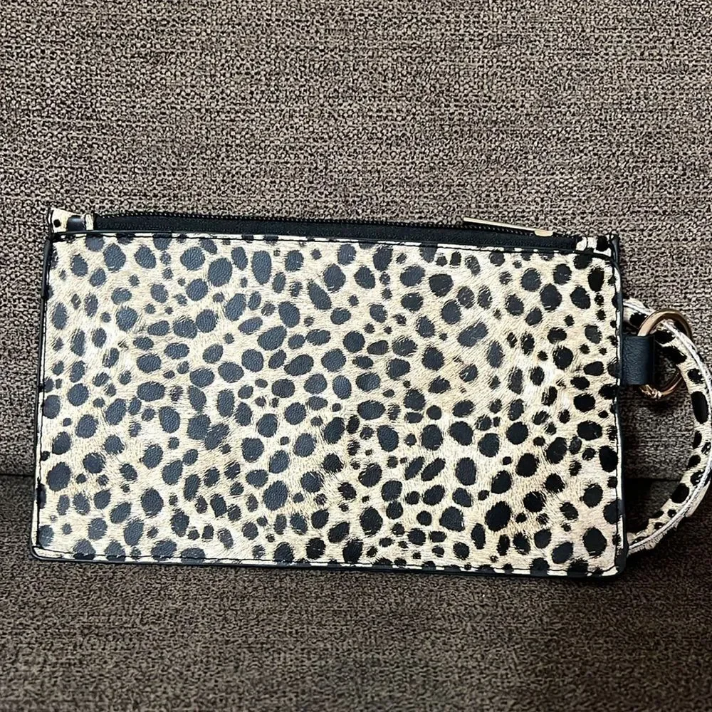 NEW Adorable Leopard print wristlet embellished with gorgeous rhinestones